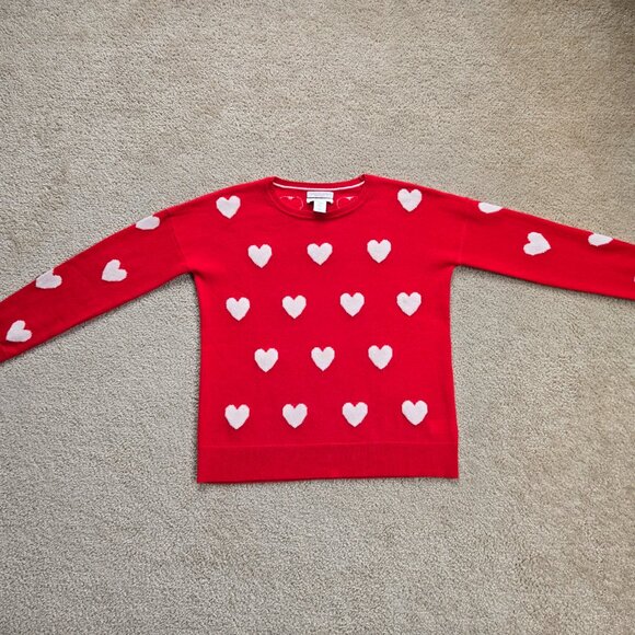 NWOT Christian Siriano 100% Cashmere Heart Sweater - Picture 14 of 15